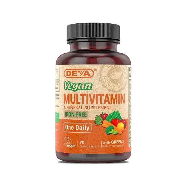 Deva Nutrition Multivitaminico Vegano Sin Hierro 90 Tabs Sabor Sin