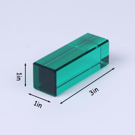 7.5cm Rainbow Crystal Acrylic Strip Blocks,Rectangle Stacking Gem Blocks for Kids 16 Colors Gem Cubes Stacking Educational Sensory Light Learning Toys (7.5cm 16 Colors Blocks)