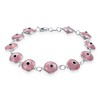 Protection Good Luck Amulet Turkish Glass Bead Evil Eye Bracelet