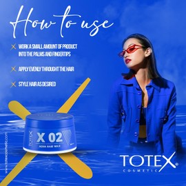 Totex Hair Styling Aqua Wax 02 | Extra Strong Hold Gel Flexible Control | Parfume Scent | Unisex 150ml