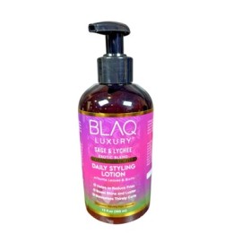 Blaq Luxury Sage & Lychee Daily Styling Lotion 12 fl oz Moisturizing Hair Care
