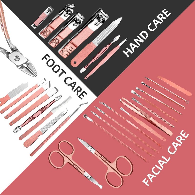 Zurligi 30 in 1 Manicure Kit Nail Clipper Pedicure Tools,