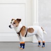 PUPTECK 2 Pairs Anti-Slip Dog Socks Paws Stop Licking, Walking