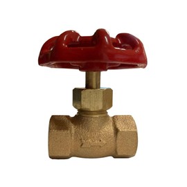 CMI 1/4 in. Bronze 3-Way Full Port Globe Valve NPT Female Fitting, Manual Hand Wheel Handle to regulate pressure and flow for Liquid and Gas