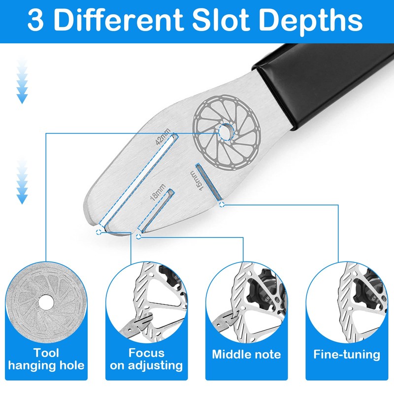 GOTRUST Bicycle Brake Discs Straightening Tool, Bicycle Disc Brake Tool