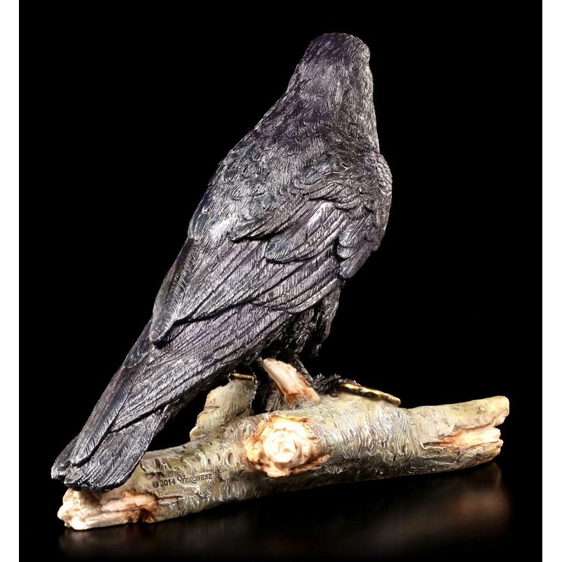 Birsppy FVLFIL Black Raven Figurine with Key - The Raven
