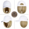 WUODHTW Woman Baseball Cap with Hair Extensions Straight Short Bob