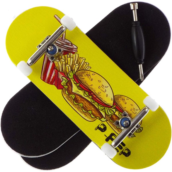 P-REP Cheeseburger Cheeseburger - Solid Performance Complete Wooden Fingerboard (Chromite, 34mm x 97mm)