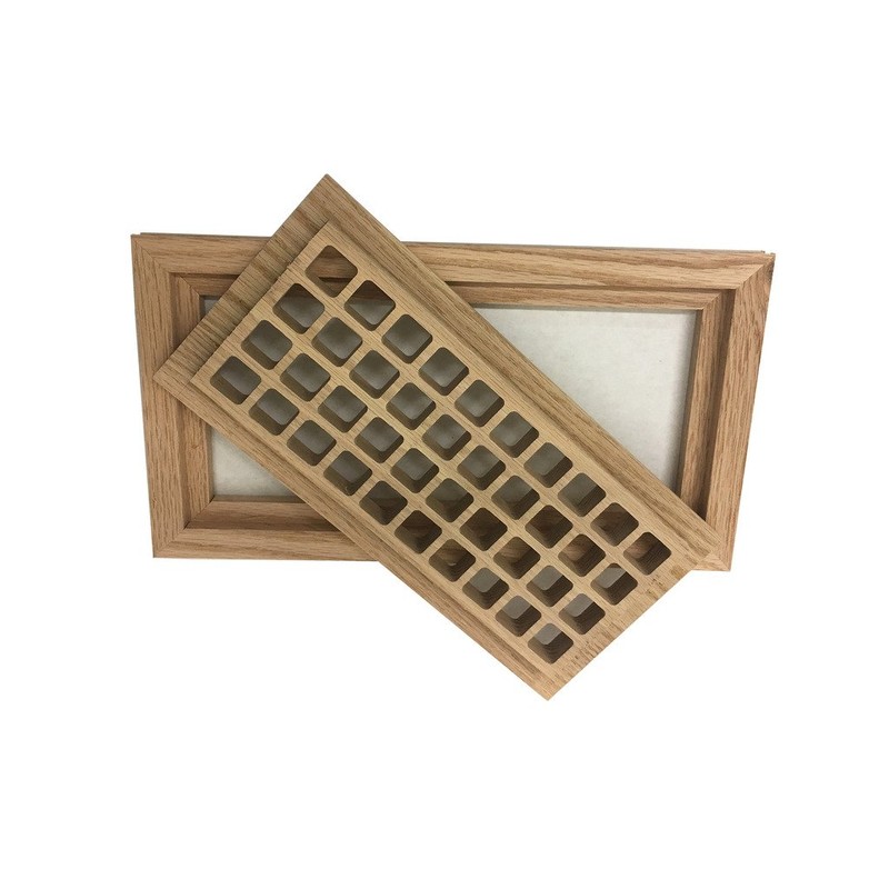 White Oak Hardwood Floor Register, 4 x 10 Inch by