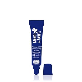 Helan, Monoï de Tahiti Lippenbalsam Sonnenschutz 30 Anti-Falten, feuchtigkeitsspendender Lippenbalsam, Hyaluronsäure, Lip Balm Waterproof UV/IR-Filter, Kakaobutter Vitamin E und Sheabutter, 15 ml