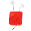 jojofuny Mini Earphone Cord Manager Lightweight Cable Wrap Red for