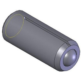 Kipp KBP-155 Hex-Socket Long-Lok Thread All-Steel Ball Plunger 5/16-18 x .71, End force-6.74 lbs.