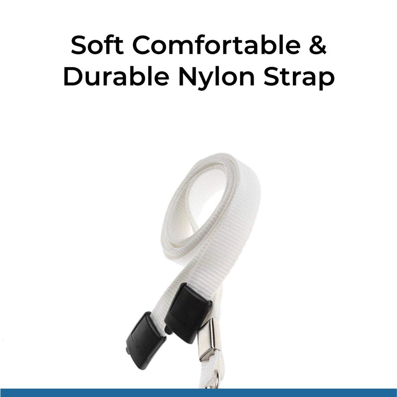 PCL Media ltd White Lanyard for use with Rigid ID