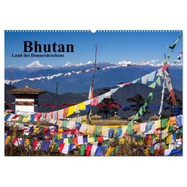 Bhutan 2026 - Land des Donnerdrachens (Wandkalender 2026 DIN A2 quer), CALVENDO Monatskalender: Klöster, Menschen und Landschaften aus Bhutan (CALVENDO Orte)