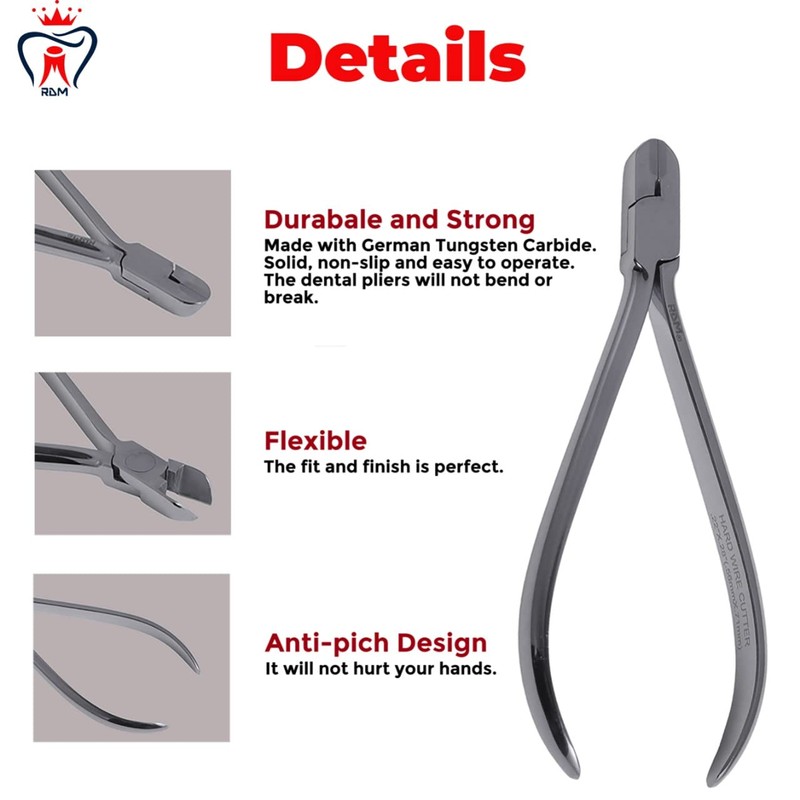 Long Handle Hard Wire Cutter, German Tungsten Carbide Inserts Dental