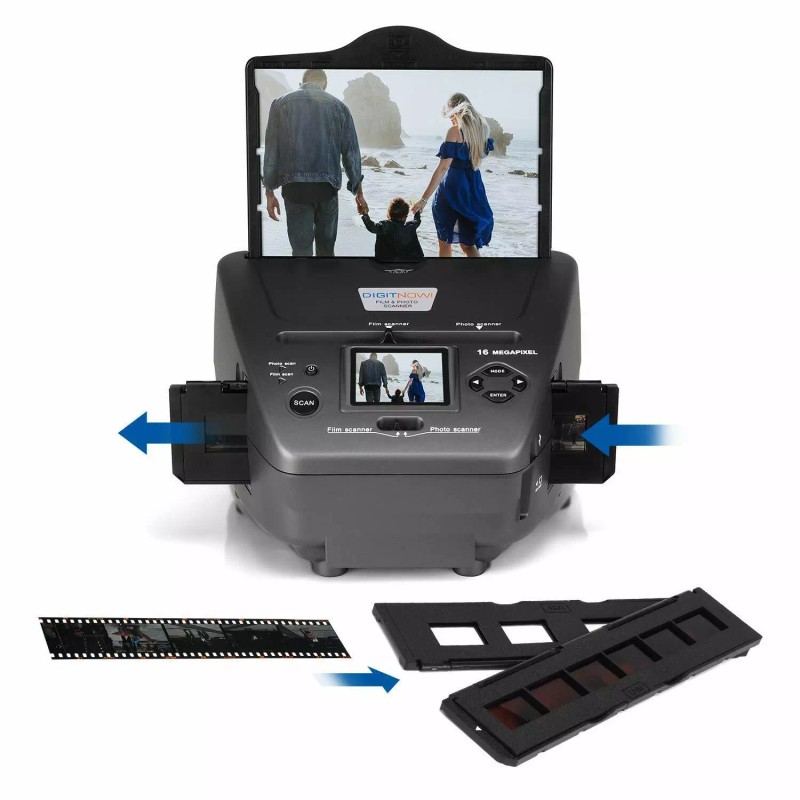 DIGITNOW All-in-One High Resolution 16MP Film Scanner with 2.4" LCD