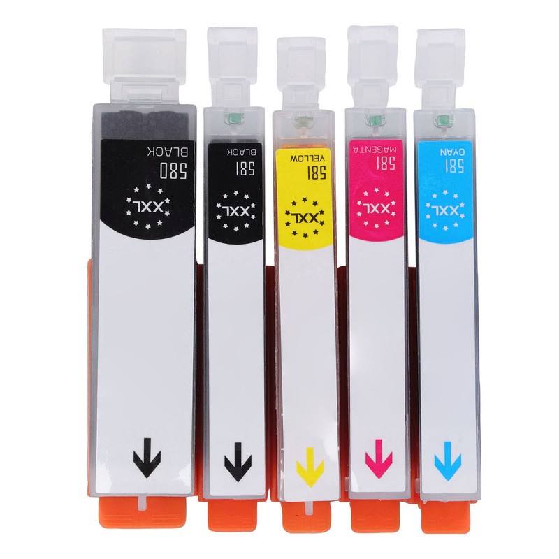 5 Color Printer Ink Cartridge Set Fluent Printing Ink Cartridge