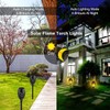 Solar Torch Light with Flickering Flame, 6 Pack Torches Solar