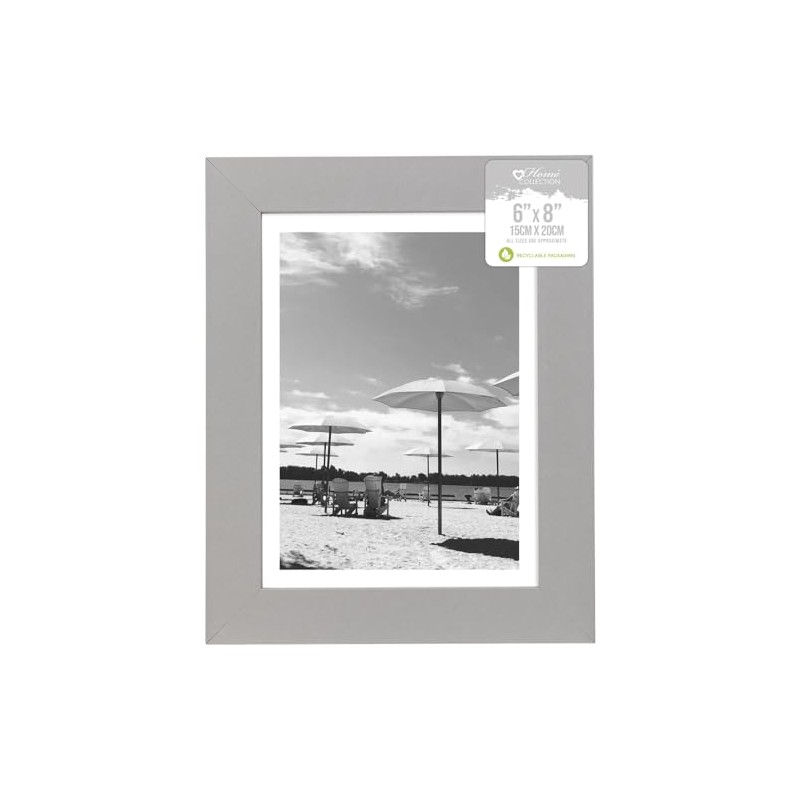 Home Collection Stylish Silver Grey Photo Frame Table & Wall