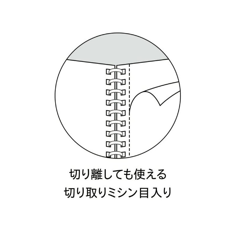 Kokuyo S111AT-B Campus Soft Ring Notebook, Dot Ruled, 40 Sheets,