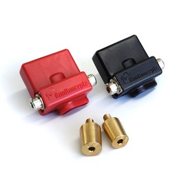 KnuKonceptz Ultimate Battery Terminal v2 Pair- Positive and Negative with OEM Top Post Adapter