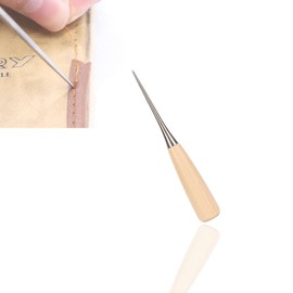 ieron Handmade Awl with Wooden Handle Sewing Awl for Leather Drilling Sewing Awl DIY Gadget Tool