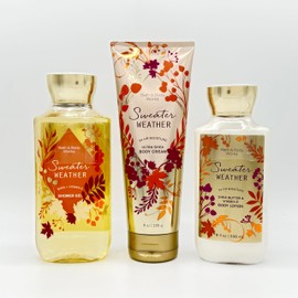 Sweater Weather 3-Piece Bath Bundle | Body Nourishing Shower Gel, Ultra Shea Body Cream and Body Lotion