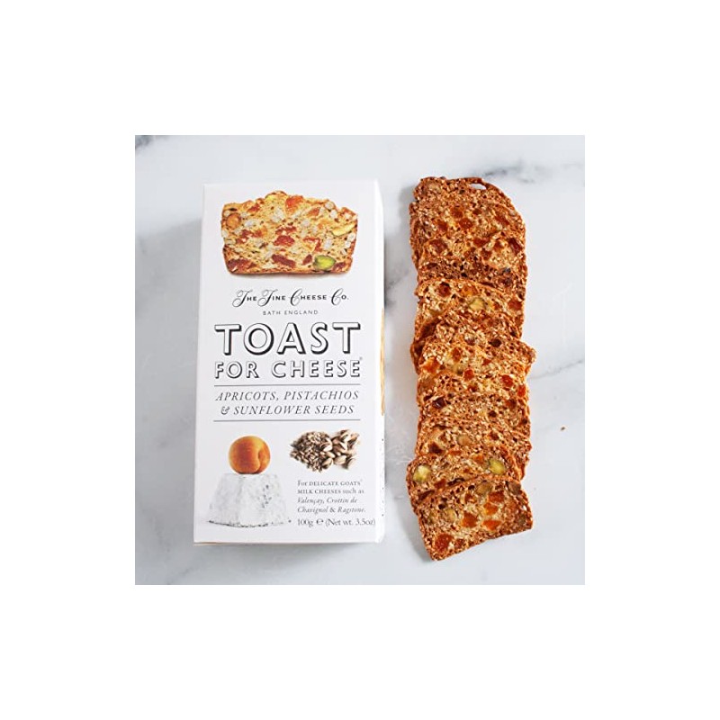 The Fine Cheese Co. Toast for Cheese Apricots Pistachios &
