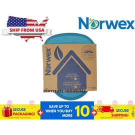 Norwex Exfoliating Facial Mitt Teal Microfiber New - SHIP FROM US