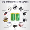 4PCS 3volt 300 mAh CR2 15270 Battery + Chargerl Rapid