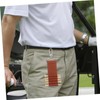 BESPORTBLE 2pcs Golf Ball Tee Holder Portable PU Leather Keychain