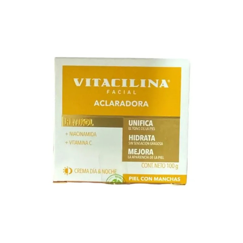 Vitacilina Crema Facial Aclaradora con Retinol Brightening Face Cream with