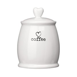 Premier Housewares Charm Coffee Canister, White