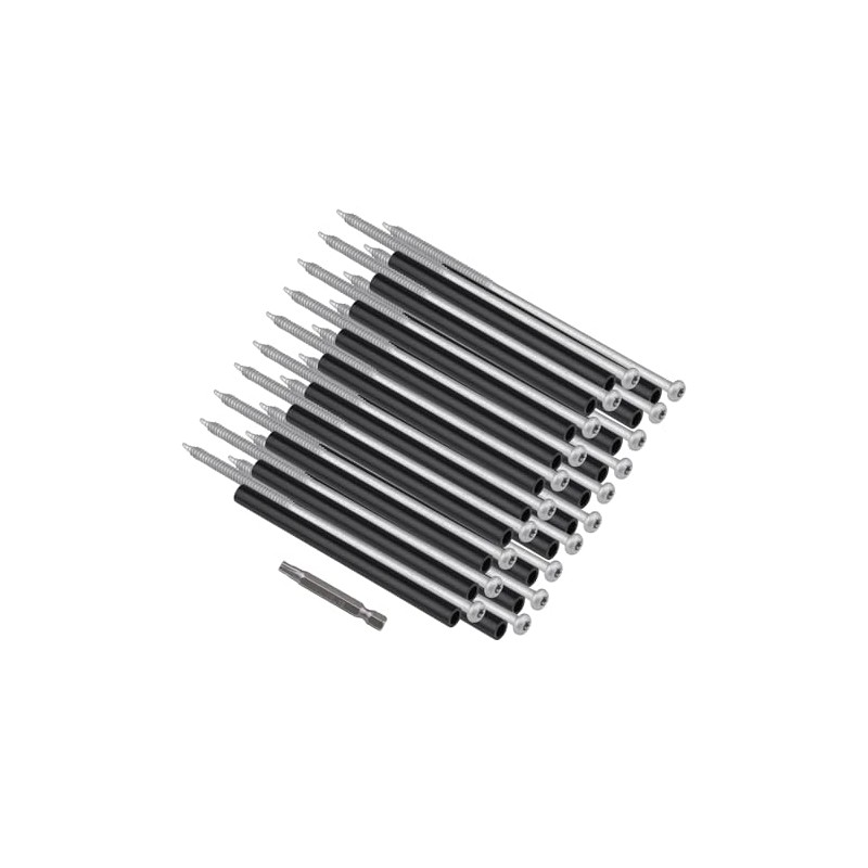 Xadnitu 10 Pieces 7" Gutter Screws with Ferrules and Driving