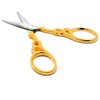 Stainless steel nail and cuticle scissors with golden handle