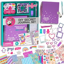 Piccassio DIY Journal Kit for Girls Ages 15+ – Complete Scrapbooking & Journaling Craft Set with Stationery, Stickers, & Art Supplies – Creative Teens Craft Kit