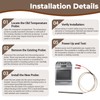 353589-1 Temperature Sensor Probe Compatible with Vulcan Hart Equipment Replaces