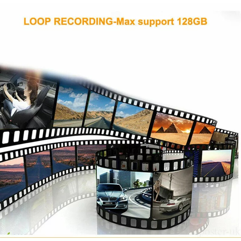 iPoster 7" Quad Car Monitor DVR Record Digital Wireless Backup