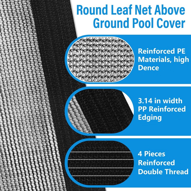 Pool Leaf Net Cover for 21 Ft,Leaf Net for Above