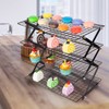 PowerKing Upgraded Collapsible 4-Tier Cooling Rack, Adjustable Stackable Non-Stick Wire