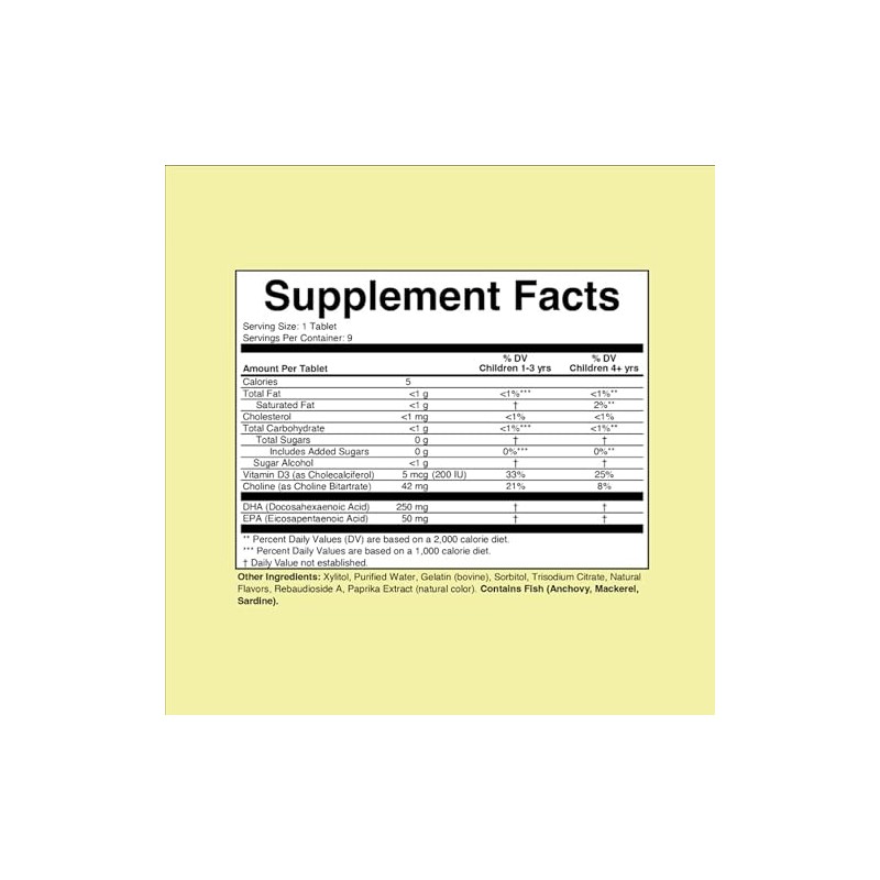 Childlife Essentials Omega Dha Choline Softchew Gummies
