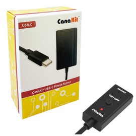 CanaKit 3.5A Raspberry Pi 4 Fuente de alimentación con PiSwitch (USB-C)