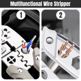 27 in 1 Multifunctional Wire Stripper Crimper Cable Cutter Pliers,Multifunctional Wire Stripper Pliers,Electrical Wire Stripper Electricians Pliers,Electrical Wire Cutters Cable Stripping Tool (1/Set)