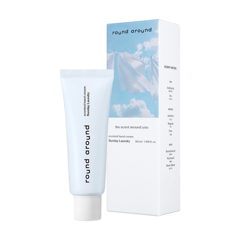round around Scented Hand Cream 50ml - White Dazzle