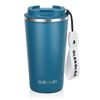 GLEKGLEK Leakproof Travel Mugs for Hot Cold Drinks Insulated Coffee