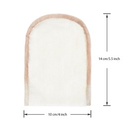 4×4 Transparent Lace for Wig Making Swiss Lace Net Closure Base for Handmade Wigs (6pcs,Brown 2)