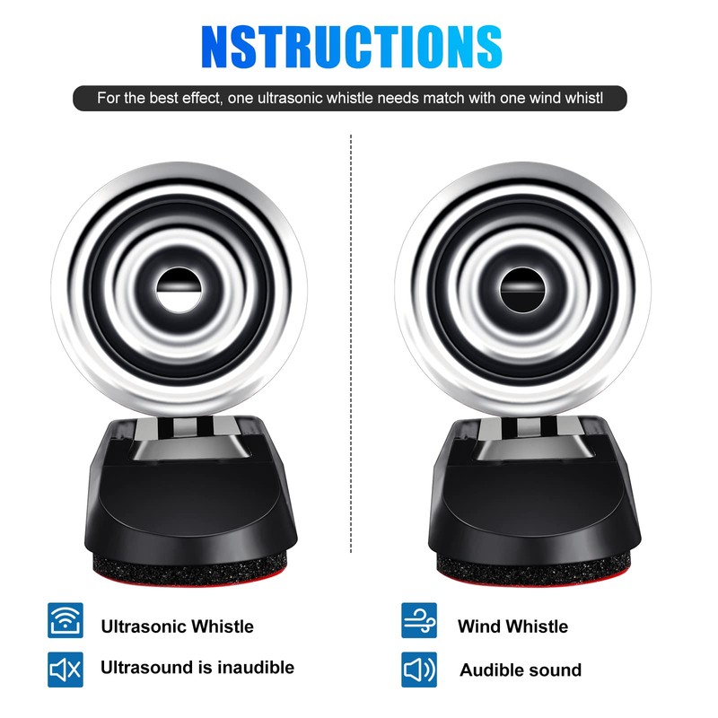 Frienda 10 Pcs Deer Whistles Horns Deer Avoids Collisions Vehicles