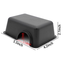 Reptile Hide Box for Snake & Gecko - Feel Secure & Safe (Black, XS 2 Pcs)