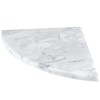 Sanbege 9" Marble Stone Corner Shelf Polished, Wall Mounted Shower