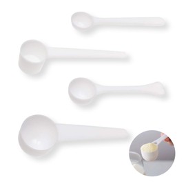 YAFIYGI 4 Packs Measuring Spoons Set 1g 3g 5g 10g Scoops for Coffee Protein Milk Powder Kitchen Tools for Accurate Measurements Spoons for Creatine Protein Formula Gram Measuring Scooper